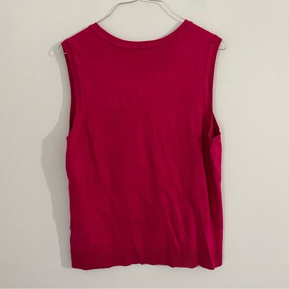 Charter Club Women’d Sleeveless Crew Neck Pink Sweater size XL - Picture 3 of 3